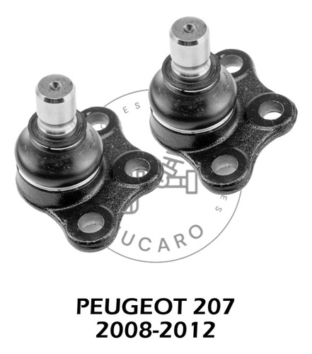 Par De Rotula Inferior Peugeot 207 2008-2012