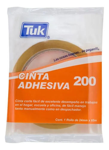 Cinta Adhesiva Transparente 24mm X 65 M