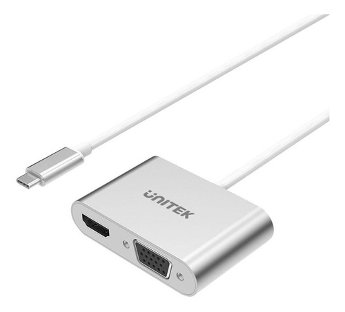 Hub Adaptador Usb Tipo C A Hdmi / Vga 4k Notebook Mac Unitek