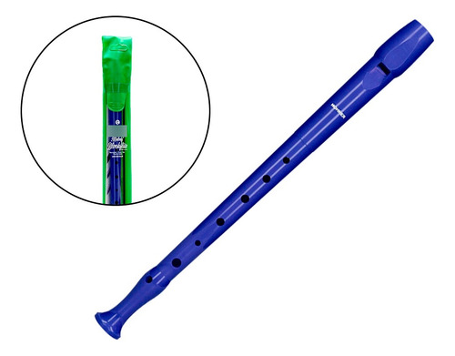 Flauta Hohner 9508 Color Azul Con Funda Varilla De Limpieza