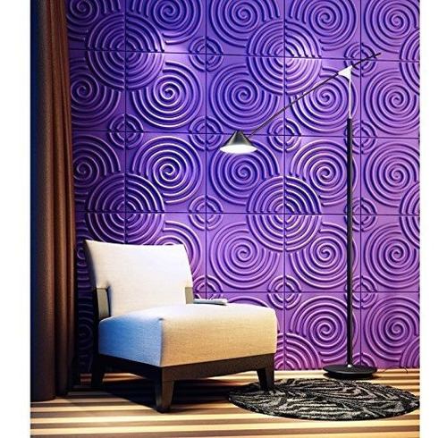 Paneles De Pared De Textura 3d Para Pintar, Vórtice Blanco,