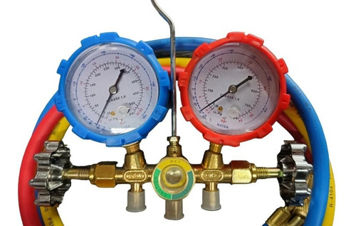 Imagen 2 de 5 de Manifold Refrigeración R22-410-134-12 Todos Los Gases