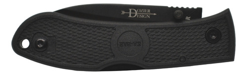 Canivete Ka-bar 4062 Dozier Black Blade Black Zytel Handles