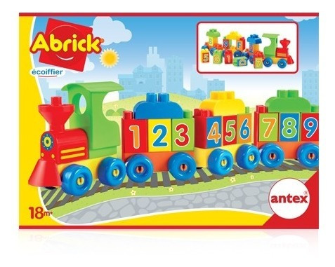Tren Con Numeros Diversion Juguete Infantil Abrick Antex