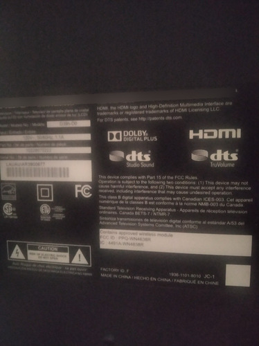 Tv Vizion 39 Pulgada Para Repuesto. (Usado)