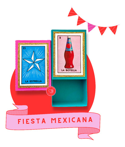 12 Recuerdo Dulcero Fiesta Mexicana, Loteria, Frida