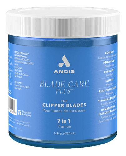 Andis Blade Care Plus 7 En 1 Tarro 473ml