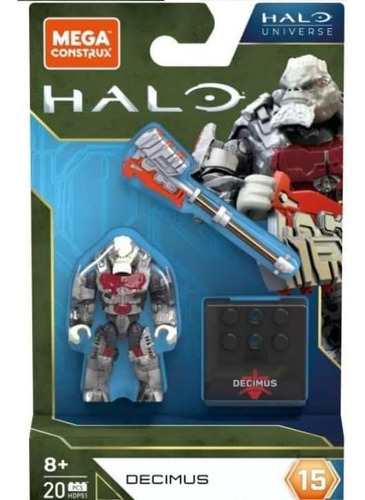 Conjunto 5 Figuras Mega Construx Halo Heroes Serie 15
