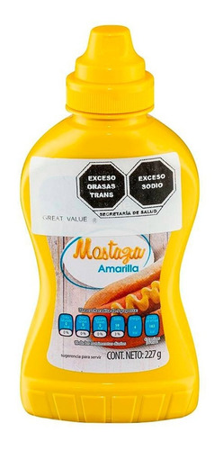Mostaza Great Value Classic Yellow 227