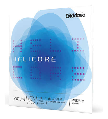 D'addario Helicore - Juego De Cuerdas Para Violin, Escala 1/