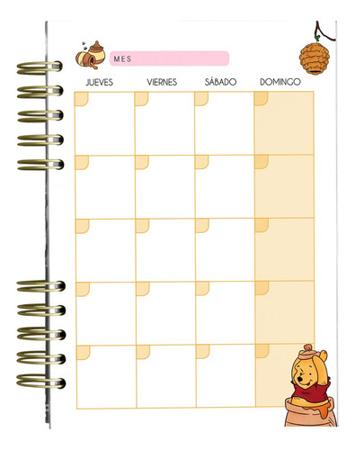 Planner 2025 Winnie The Pooh - Personalizada Temática
