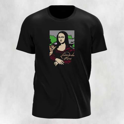 Remera Con Imagen Del Cuadro La Gioconda Leonardo Da Vinci