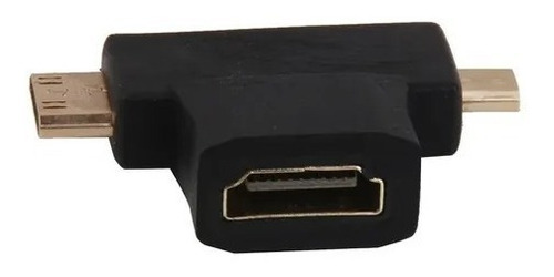 Hdmi Fêmea 3 Em 1 P/ Mini Hdmi Macho Ou Micro Hdmi Macho