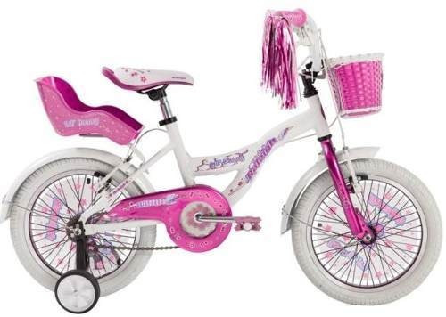 Bicicleta infantil Raleigh Lilhon R16 freno v-brakes color blanco/rosa  