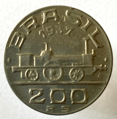 200 Reis 1937 - Cuproniquel - Visconde De Mauá F C (cn144) (Usado)