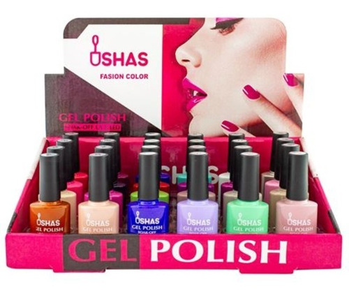 Imagen 2 de 6 de Esmalte Semipermanentes Ushas X Caja De 24 Unidades