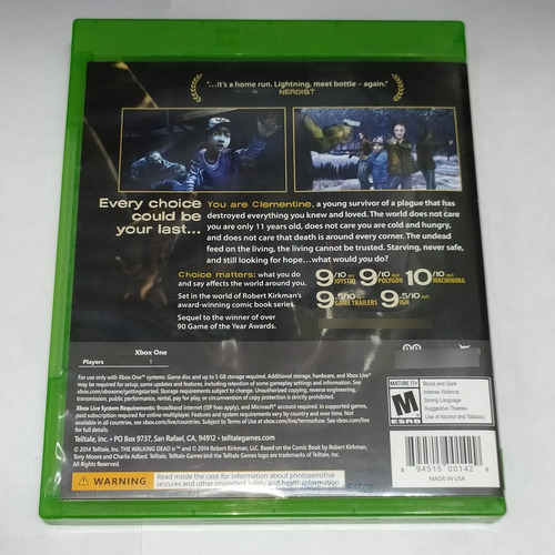 The Walking Dead Season 2 Xbox One - Español - Longaniza Gam (Usado)