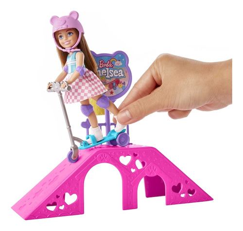 Playset Barbie Chelsea Parque De Skate Con Accesorios