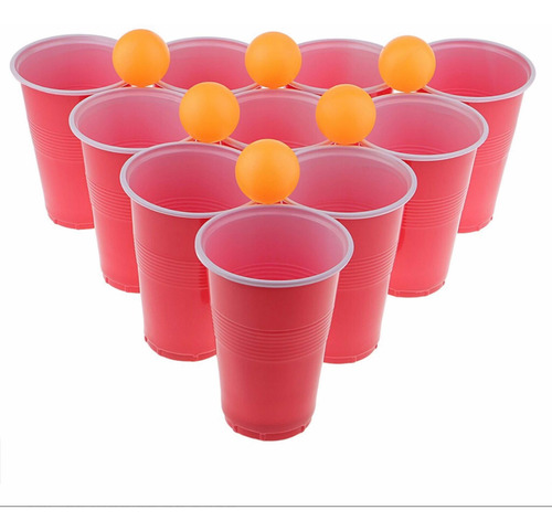 Beer Pong Juego De Cerveza / Tenis De Mesa Set 40 Piezas