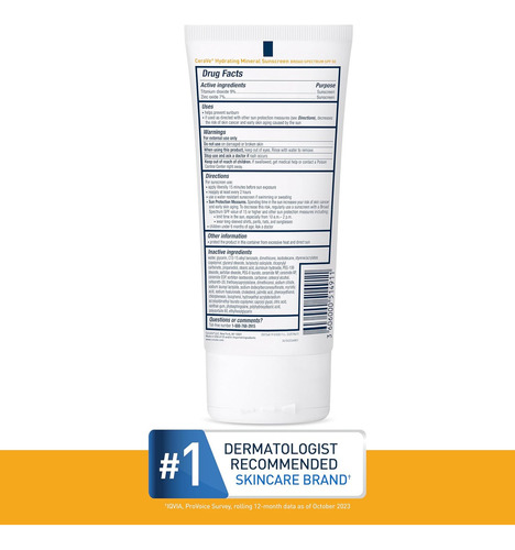 Cerave Protector Solar Corporal 100% Mineral Spf 50, Con Óxi