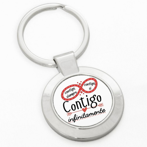 Llavero Metálico Circular Personalizado