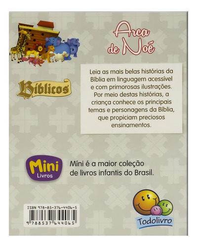 Mini - Bíblicos: Arca de Noé, de Ribeiro, Ana Cristina de Mattos. Editorial Todolivro Distribuidora Ltda., capa mole em português, 2022