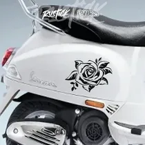 Comprar Set X2 Calcos Flores Rosas Espinas Ploteo Calado Tatoo 15cm