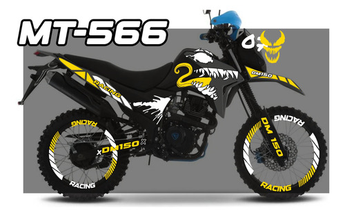 Kit Stickers Reflejantes Dm 150 Dm150 Venom Vinil