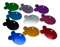 Comprar 50 Placas Identificación Para Mascotas Aluminio Anodizado Pe