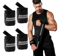 Comprar 4pza Muñequeras Gym Crossfit Fitness Pesas Gimnasio Straps Deportes Con Pesas Simuky