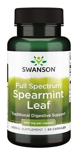 Swanson Spearmint Leaf Digestive Health Supplement Completo 