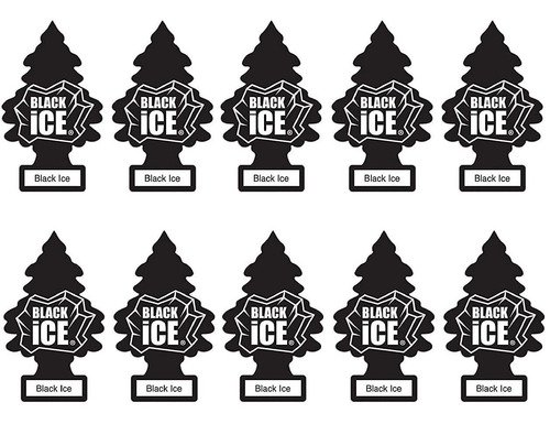 X10 Pinos Aromáticos Auto Black Ice Little Tree