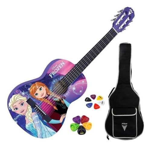 Violao Infantil Phx Disney Frozen Vif-2 + Kit Acessórios