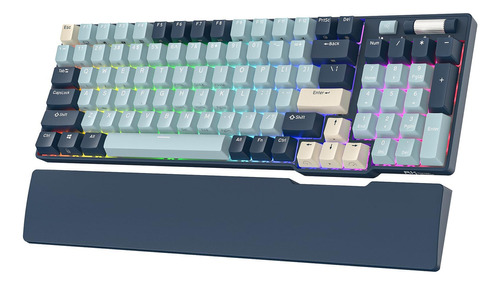 Rk Royal Kludge Rk96 Rgb Limited Ed, 90% 96 Teclas Inalámbricas, Triple Modo, Bluetooth 5.0/2.4g/usb-c, Teclado Mecánico Intercambiable En Caliente Con Soporte De Software Y Batería Masiva