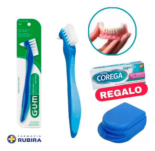 Cepillo Prótesis Dental + Estuche Prótesis + Corega Regalo