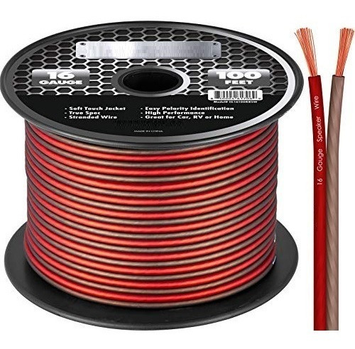 Cable Cornetas Para Audio Automotriz Calibre 16 X 2 Flexible