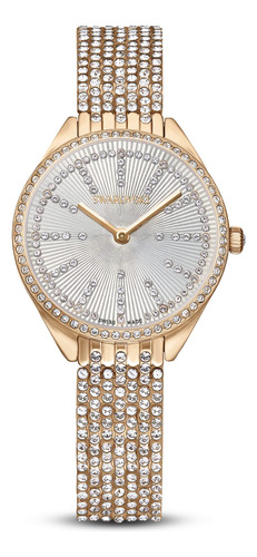 Reloj Swarovski Attract Con Cristales Pulsera De Metal