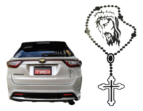 Sticker Vinilo Adhesivo Auto Rosario Jesus +transfer