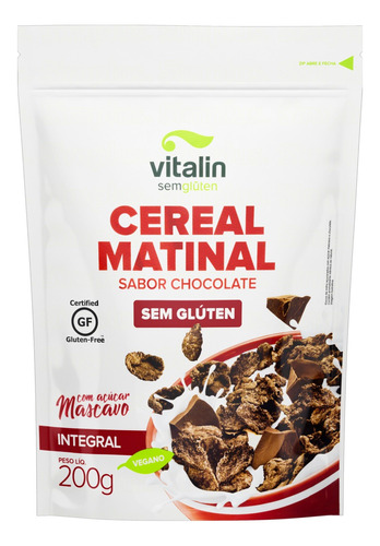 Cereal Matina Chocolate S/glúten Vegano Integral Vitalin200g