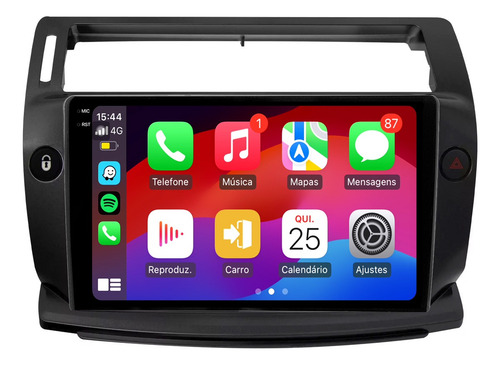 Multimidia C4 Pallas 9p Android Carplay 4/64gb + Ré