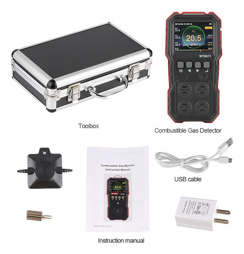 4 En 1 Detector De Gas Monitor De Calidad Del Aire/sensor