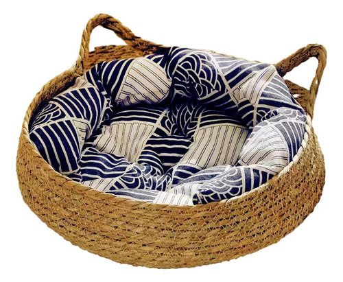 Cesta Para Cama De Gato, Rascador Almohada L 43x43x14cm