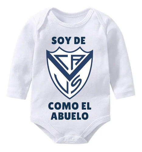 Body Bebe Manga Larga - Velez Sarsfield