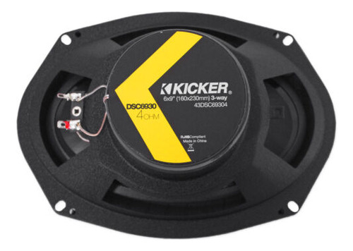 Kicker 6 X 9 Front Factory Speaker Replacement For 1999 Ccc