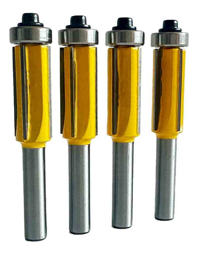 Fresa 4 Aspas Rodaje Superior 8mm X 14mm X 30mm (pack3)
