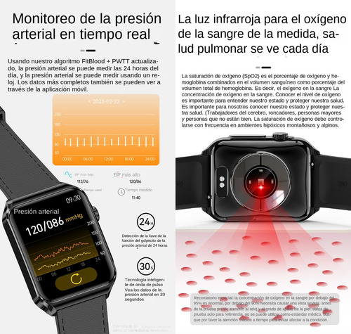 Reloj Inteligente Blood Sugar Con Nfc (responder/llamar)