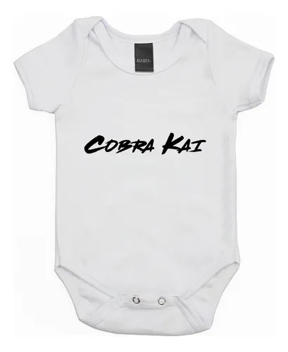 Body Bebe Manga Corta Cobra Kai Dibujo Art Logo - Psck1