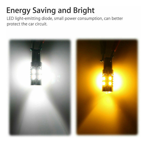 4 Bombillas Led De Doble Color 1157 Bay15d P21/5w 5630 20smd