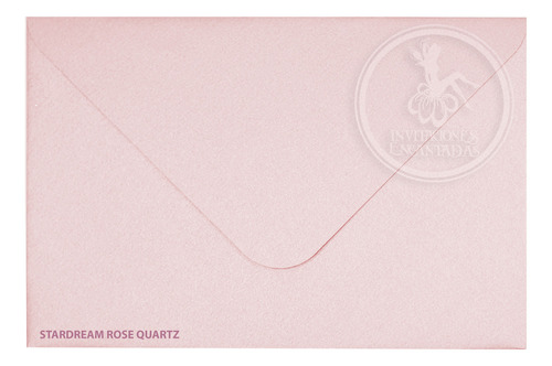100 Sobres Papel Aperlado Nacarado 140g - 15.5x20.5cm Color Rosa Pastel Stardream Rose Quartz Liso