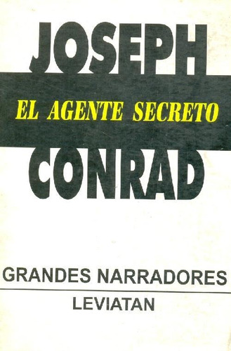 Libro El Agente Secreto De Joseph Conrad